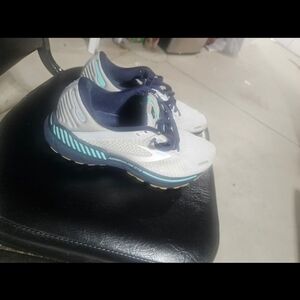 Brooks Blue and Gray Athletic Shoes